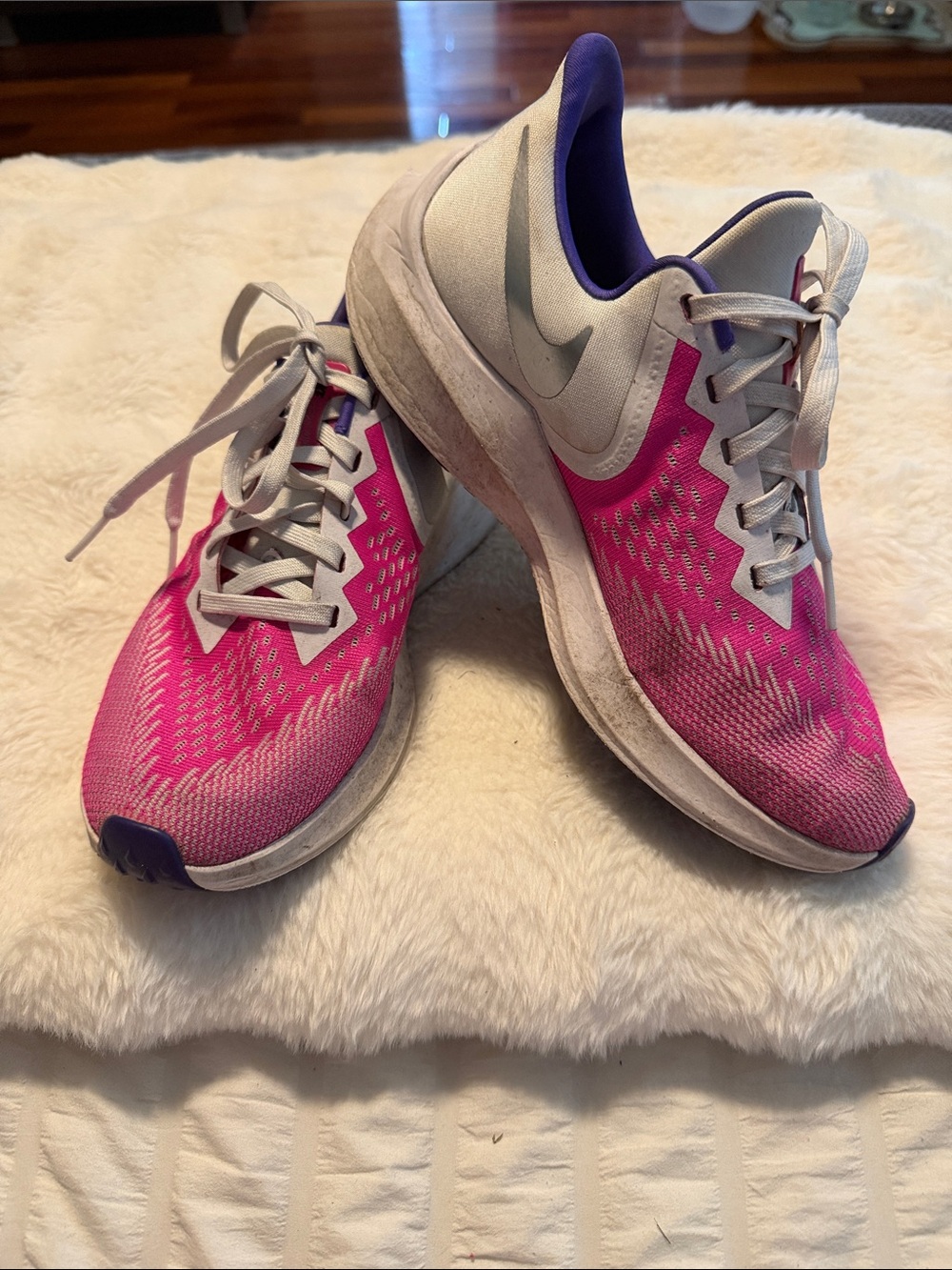 Nike Women’s Pink, White & Purple Athletic Running Shoes